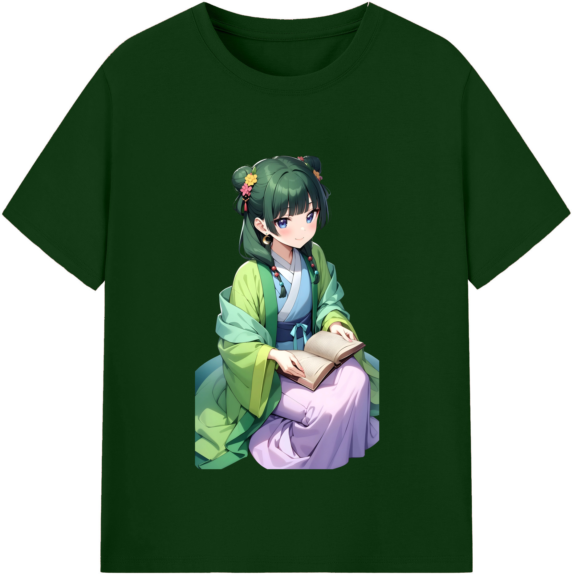 （画像用） 薬屋のひとりごと The Apothecary Diaries 綿100％半袖Tシャツ（フロントプリント）